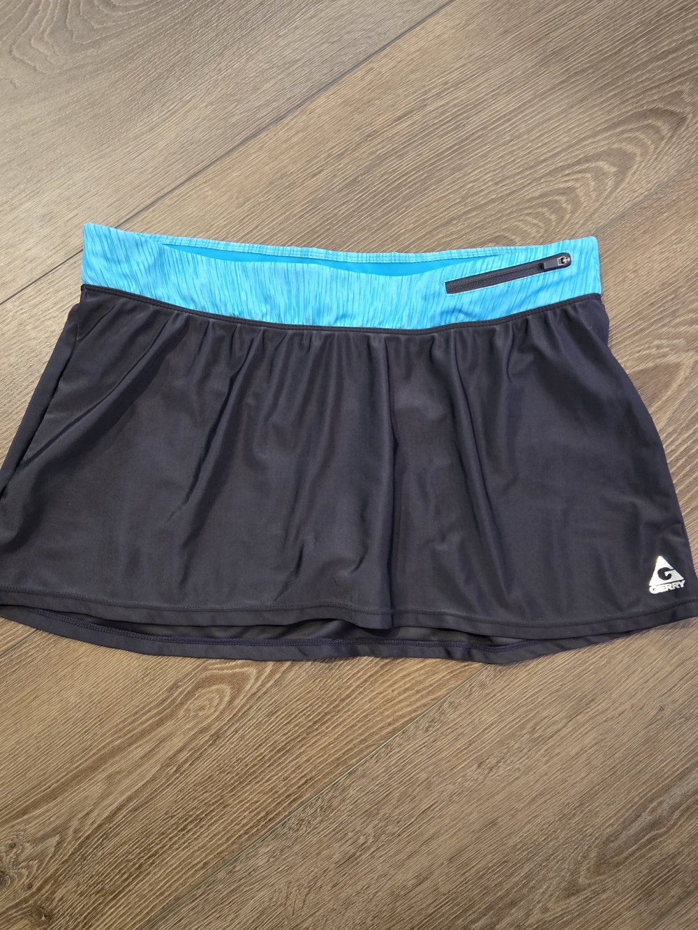 Gerry Black Skort with Teal Accent Waistband